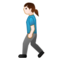 Woman Walking emoji on Samsung
